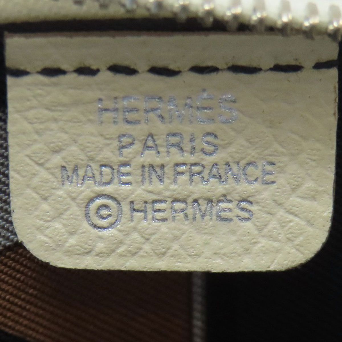 Hermes Silk in Porte-Monnaie Silver Coin Case Epsom — view 5