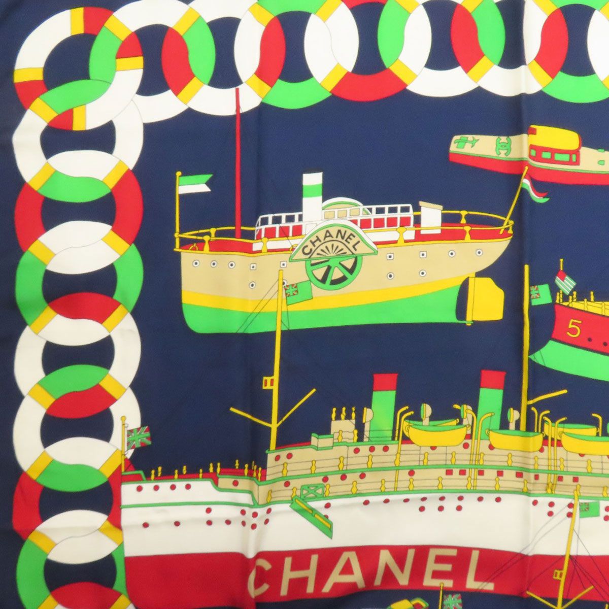 Chanel Boat Motif Scarf Silk — view 3