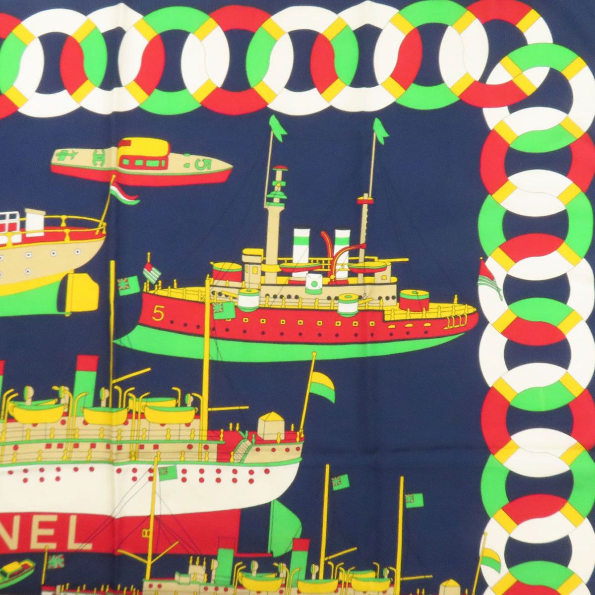 Chanel Boat Motif Scarf Silk — view 4