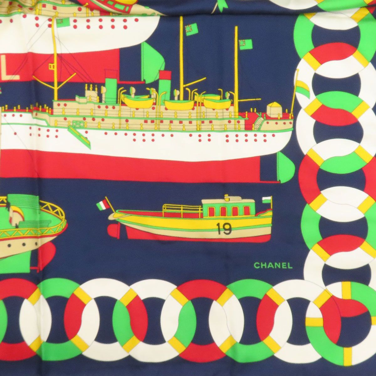 Chanel Boat Motif Scarf Silk — view 6