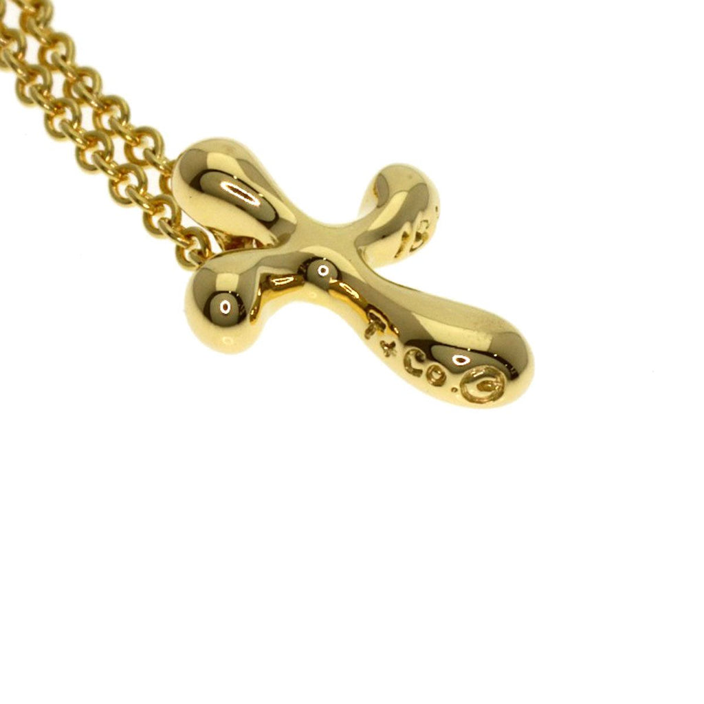 Tiffany & Co Cross Necklace 18k Yellow Gold — view 4