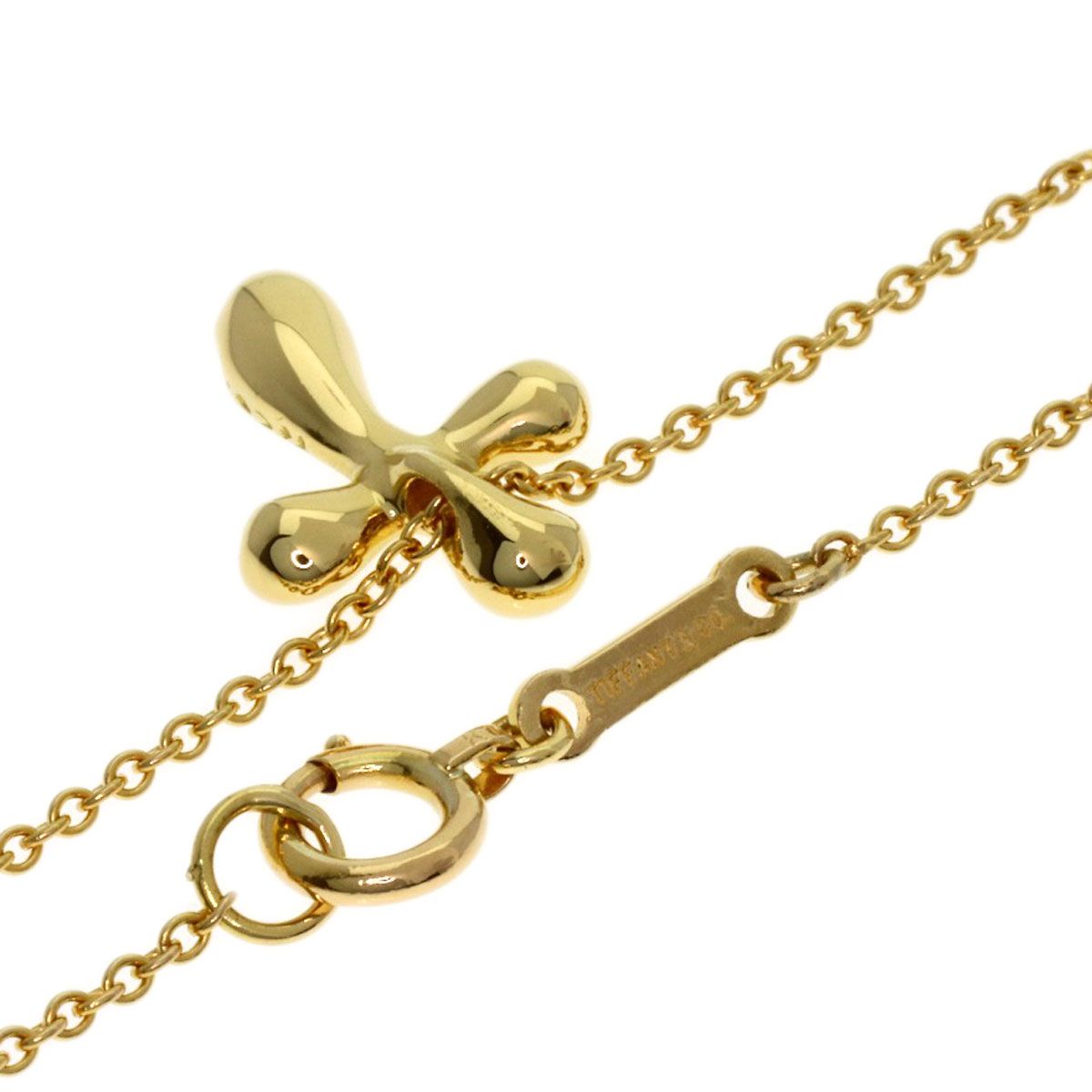Tiffany & Co Cross Necklace 18k Yellow Gold — view 2