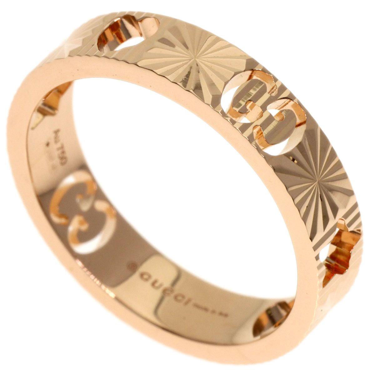Gucci Icon Heart &star Ring 18k Pink Gold