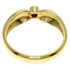 Tiffany & Co Double Teardrop Diamond Ring 18k Yellow Gold — view 4