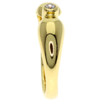Tiffany & Co Double Teardrop Diamond Ring 18k Yellow Gold — view 3