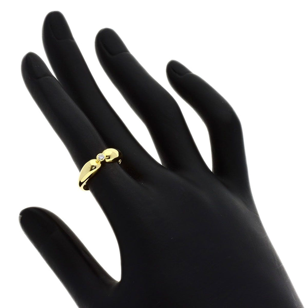 Tiffany & Co Double Teardrop Diamond Ring 18k Yellow Gold — view 6