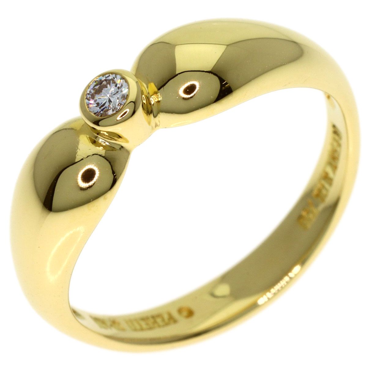 Tiffany & Co Double Teardrop Diamond Ring 18k Yellow Gold — view 2