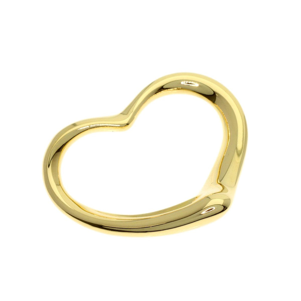 Tiffany & Co Open Heart Pendant 18k Yellow Gold