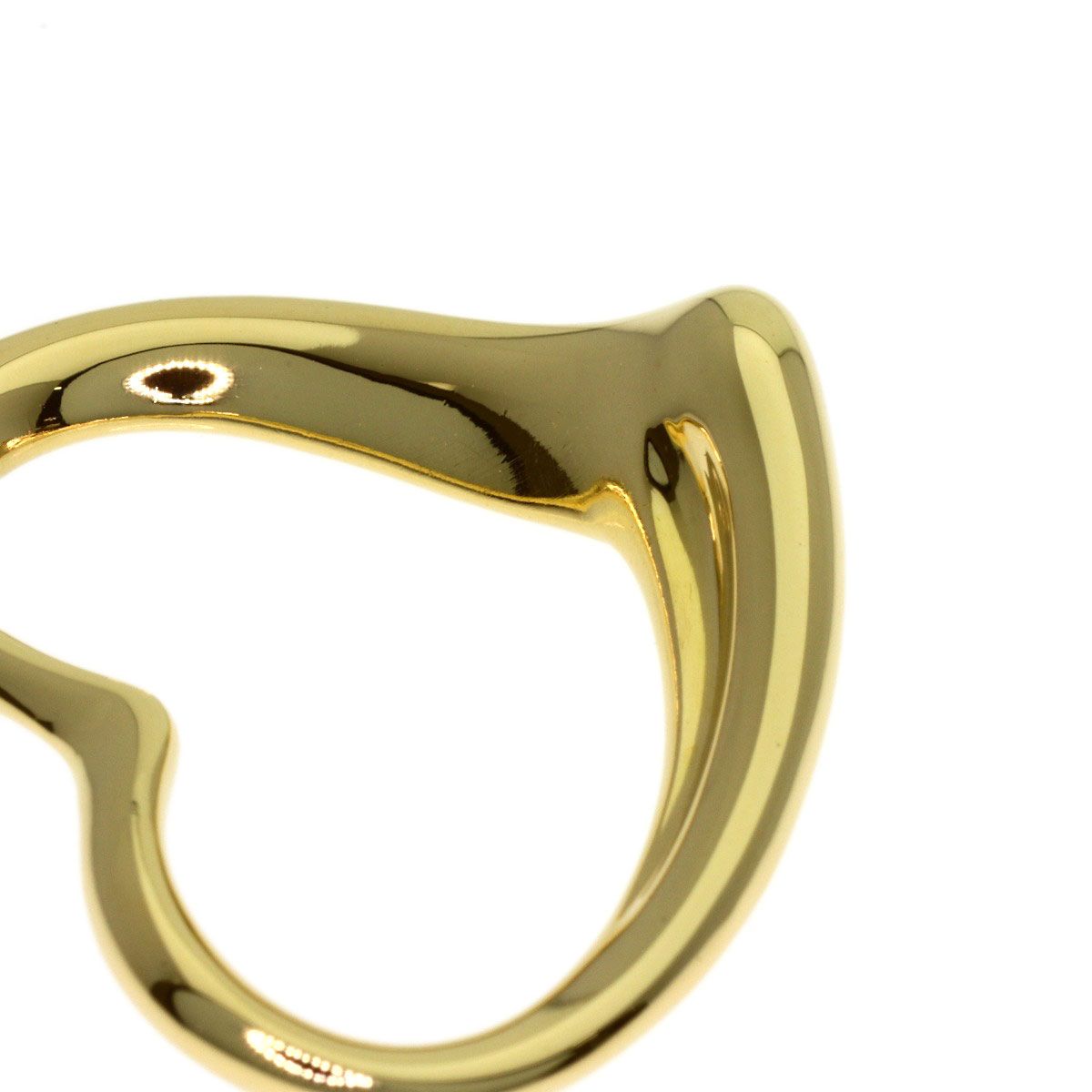 Tiffany & Co Open Heart Pendant 18k Yellow Gold — view 4