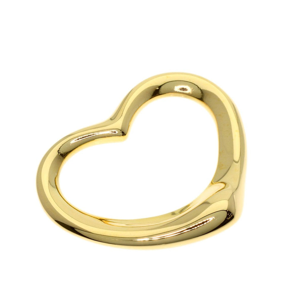 Tiffany & Co Open Heart Pendant 18k Yellow Gold