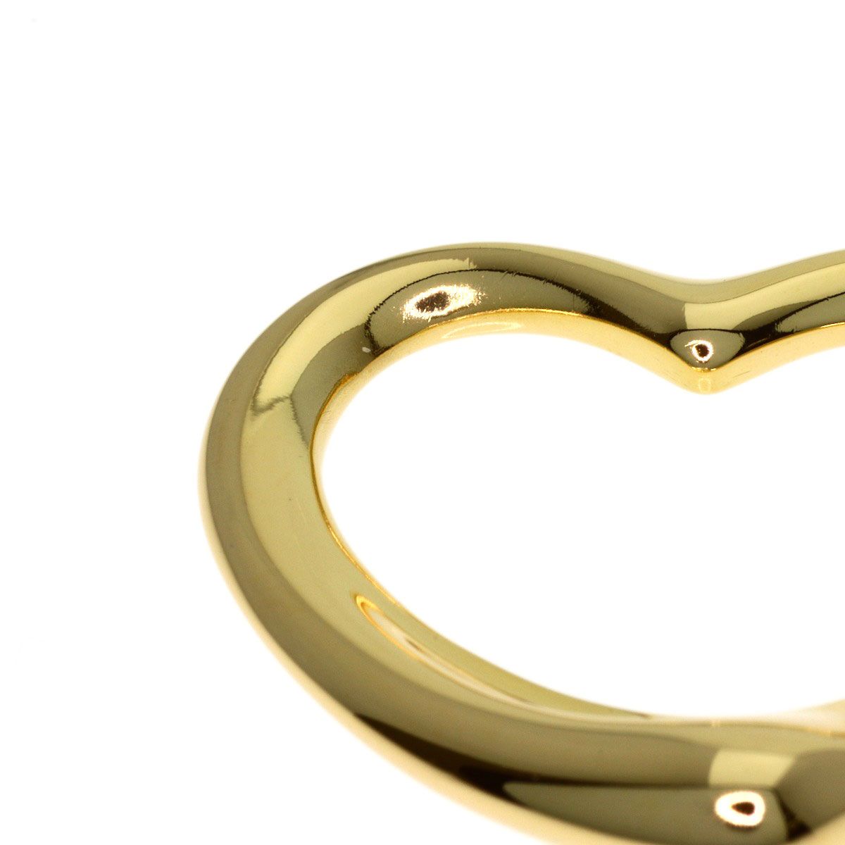 Tiffany & Co Open Heart Pendant 18k Yellow Gold — view 4