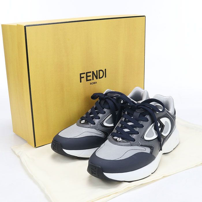 Fendi Sneakers Leather Nylon