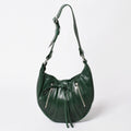 Saint Laurent Rive Gauche Leather Hobo Shoulder Bag Tom Ford Era Pleated Green