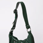 Saint Laurent Rive Gauche Leather Hobo Shoulder Bag Tom Ford Era Pleated Green — view 5