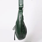 Saint Laurent Rive Gauche Leather Hobo Shoulder Bag Tom Ford Era Pleated Green — view 4