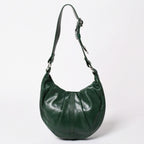Saint Laurent Rive Gauche Leather Hobo Shoulder Bag Tom Ford Era Pleated Green — view 2