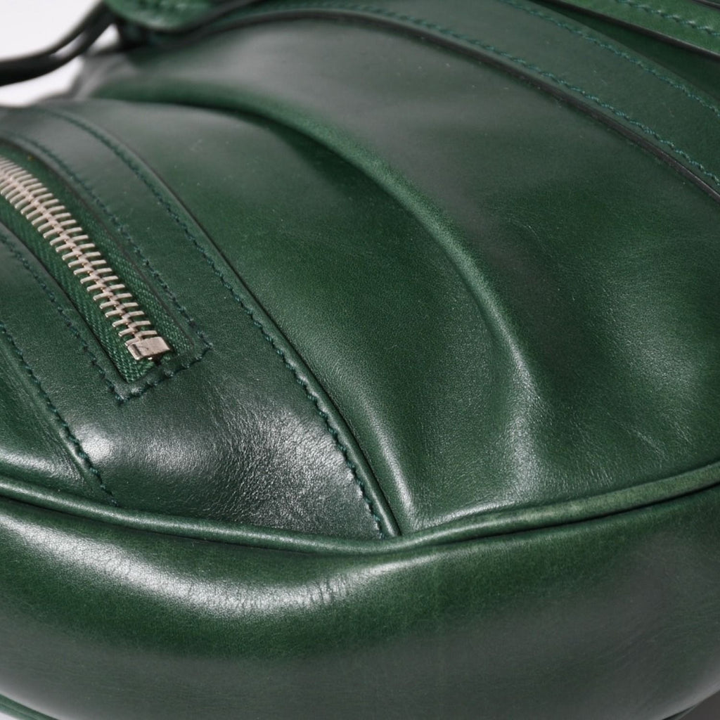 Saint Laurent Rive Gauche Leather Hobo Shoulder Bag Tom Ford Era Pleated Green — view 7