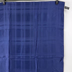 Dior Check Pattern Silk Scarf Navy Vintage — view 4