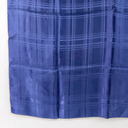 Dior Check Pattern Silk Scarf Navy Vintage — view 5