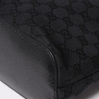 Gucci Guuci Bag GG Canvas Leather Black Silver — view 8