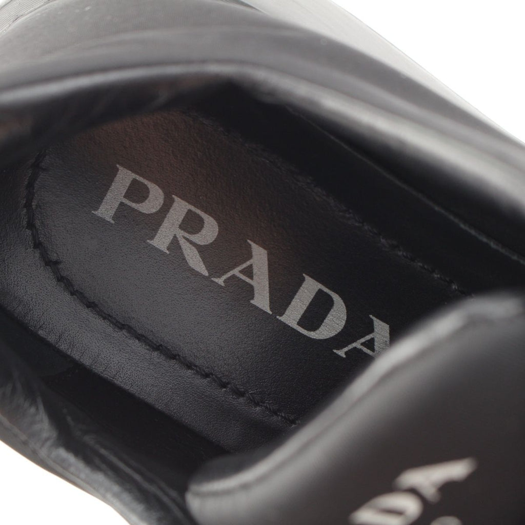 Prada Nylon Studded Belt Fabric Sneakers Black — view 7