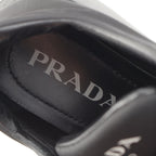 Prada Nylon Studded Belt Fabric Sneakers Black — view 7