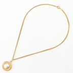 Celine Faux Pearl Necklace Gold — view 3