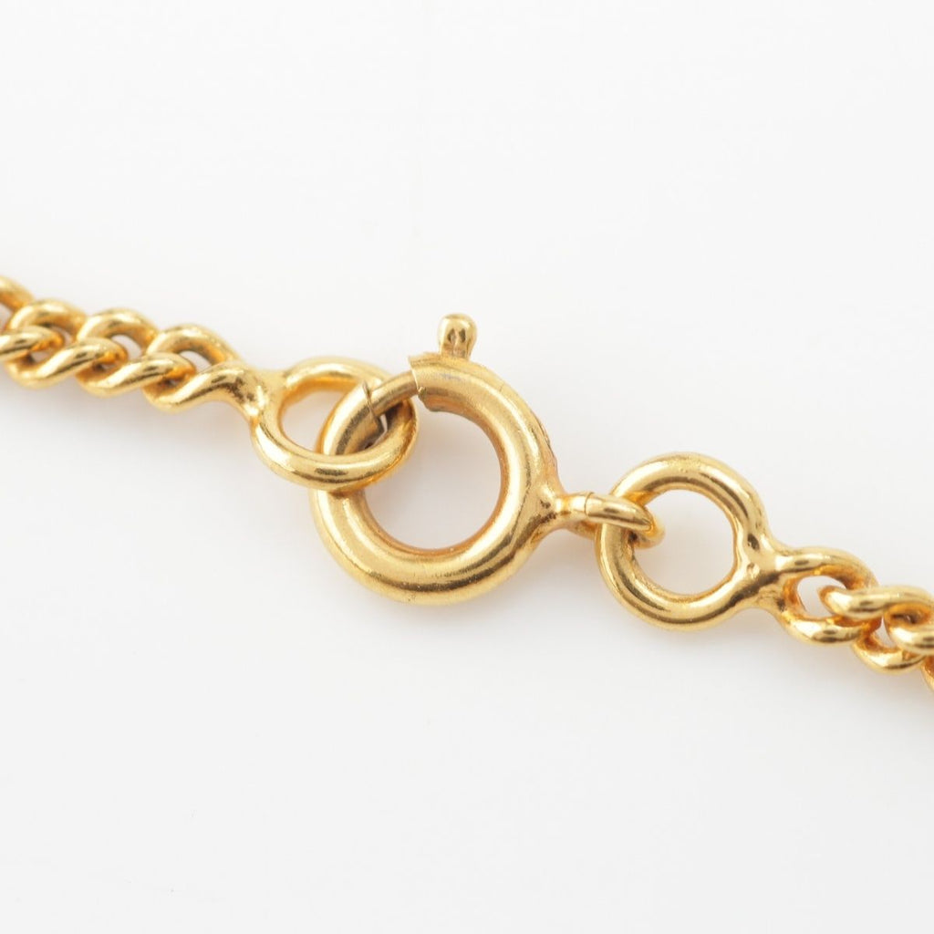 Celine Faux Pearl Necklace Gold — view 7