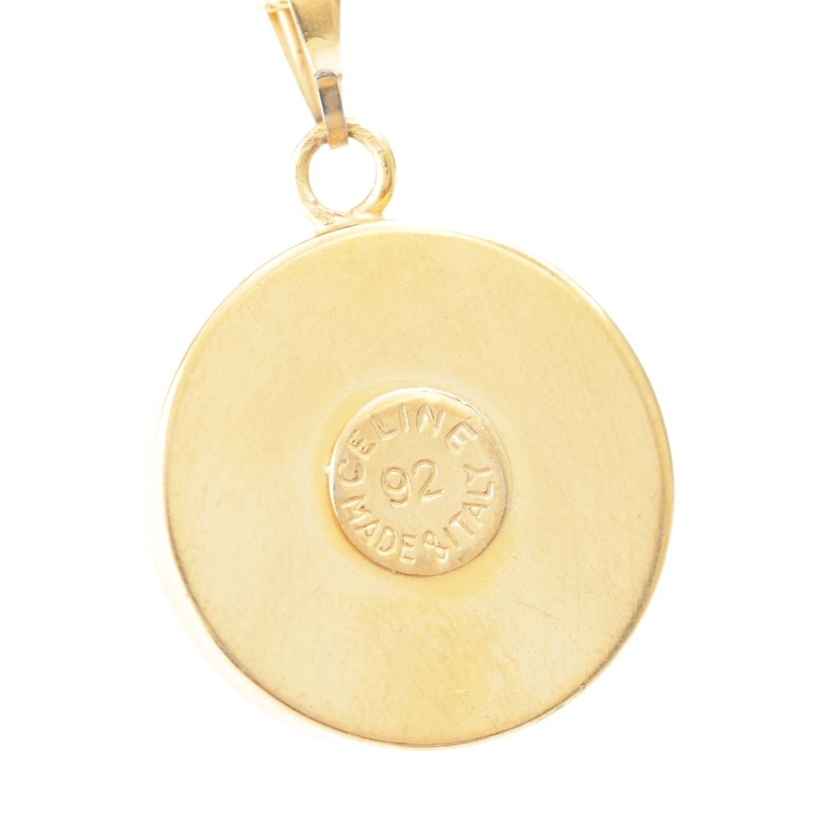 Celine Faux Pearl Necklace Gold — view 5