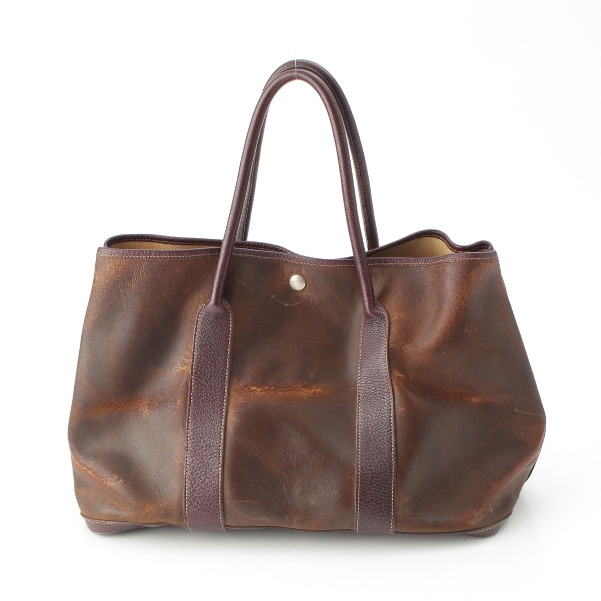 Hermes Garden Party Amazonia Tote Brown PM — view 4