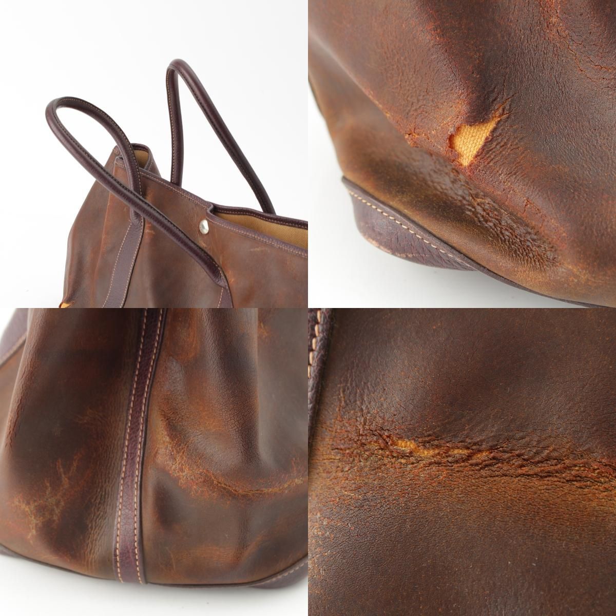 Hermes Garden Party Amazonia Tote Brown PM — view 8