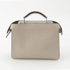 Fendi Peekaboo I-see-you Leather 2-Way Shoulder Handbag Beige — view 4