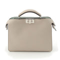 Fendi Peekaboo I-see-you Leather 2-Way Shoulder Handbag Beige