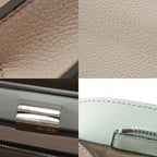 Fendi Peekaboo I-see-you Leather 2-Way Shoulder Handbag Beige — view 9