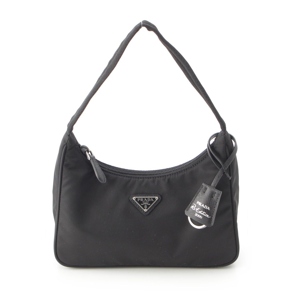 Prada Re Edition Logo Shoulder Bag Black