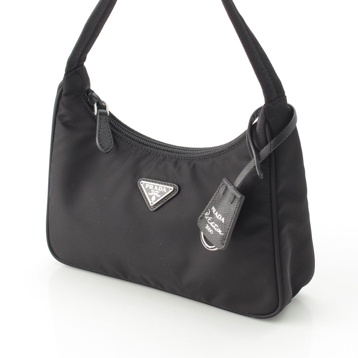 Prada Re Edition Logo Shoulder Bag Black — view 2