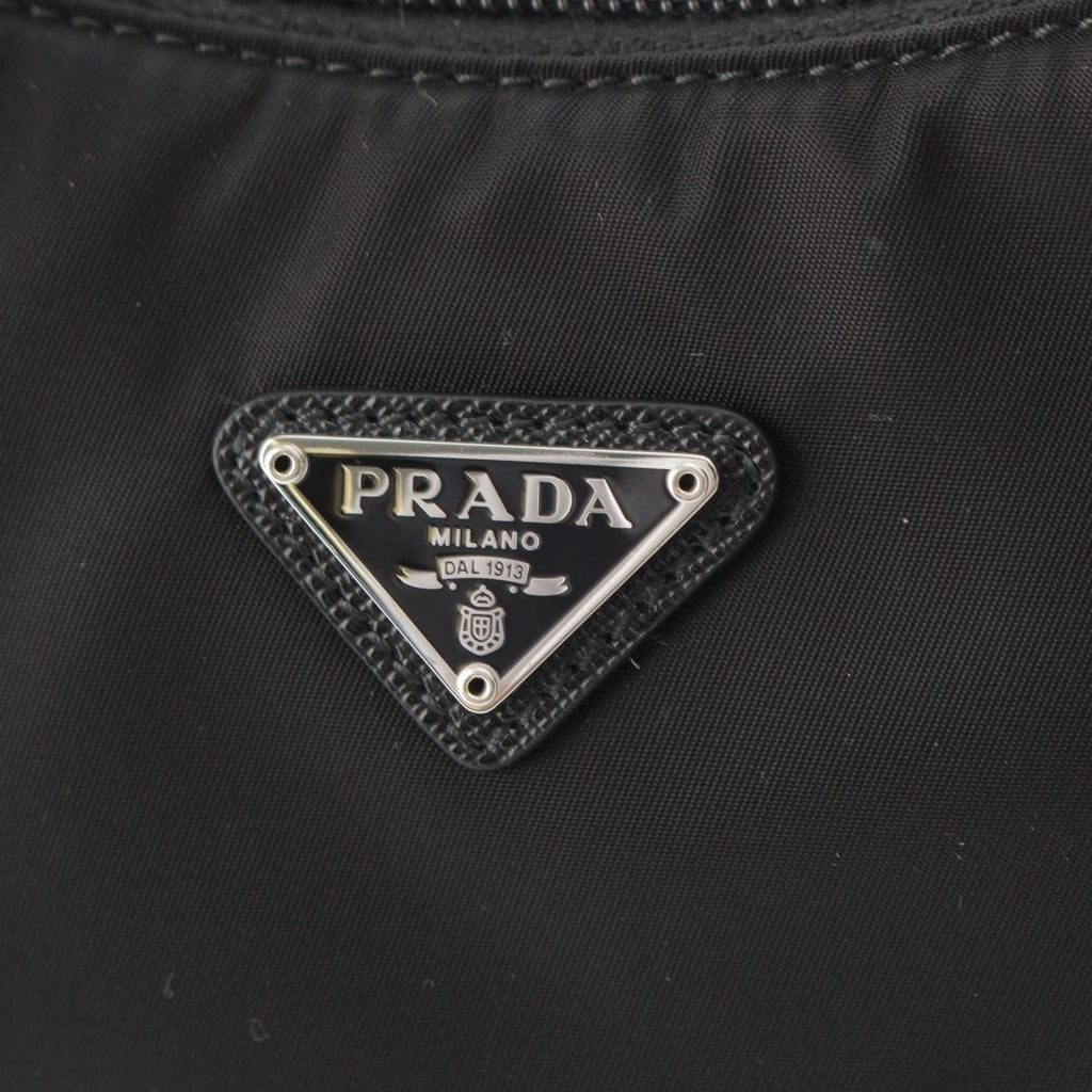 Prada Re Edition Logo Shoulder Bag Black — view 8