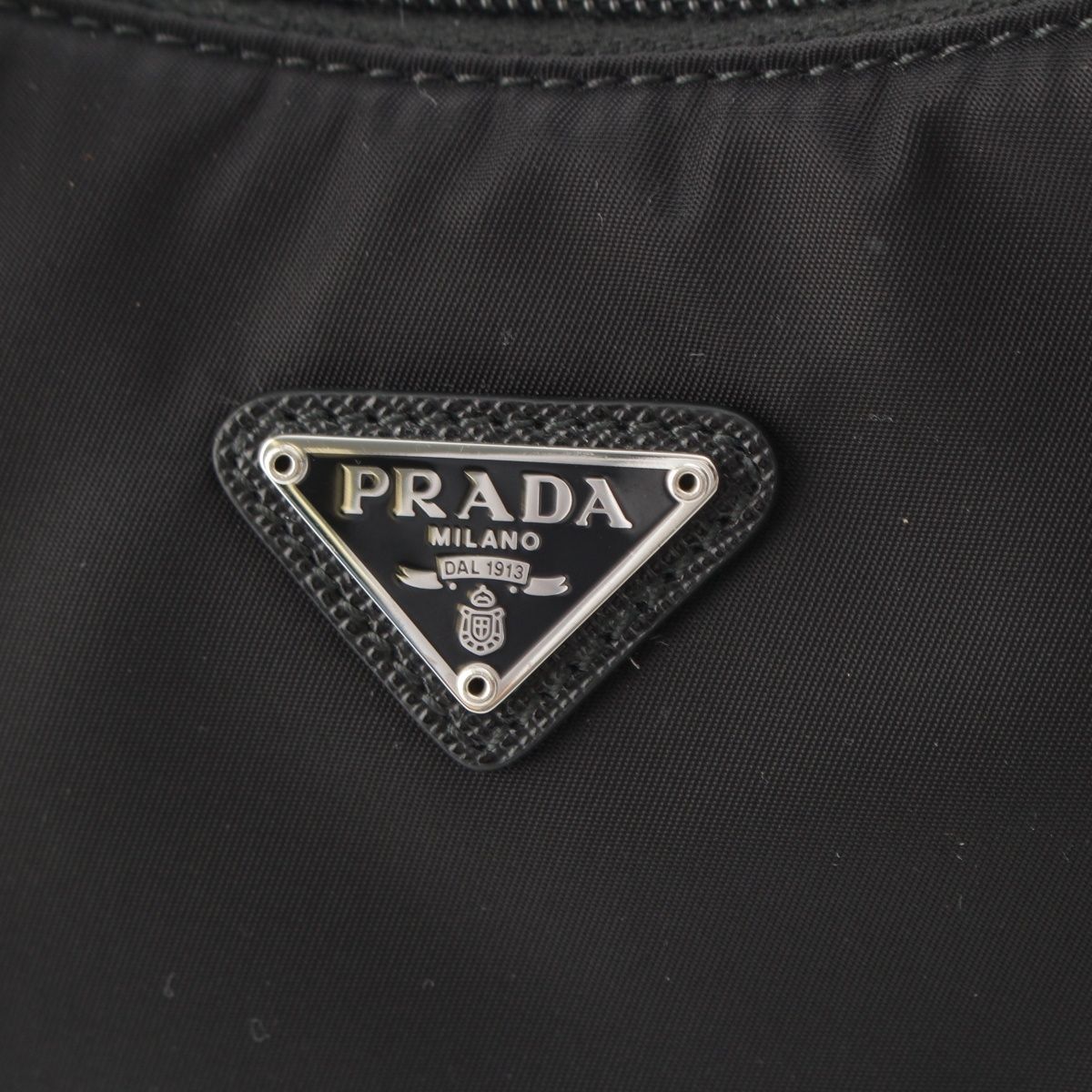 Prada Re Edition Logo Shoulder Bag Black — view 8