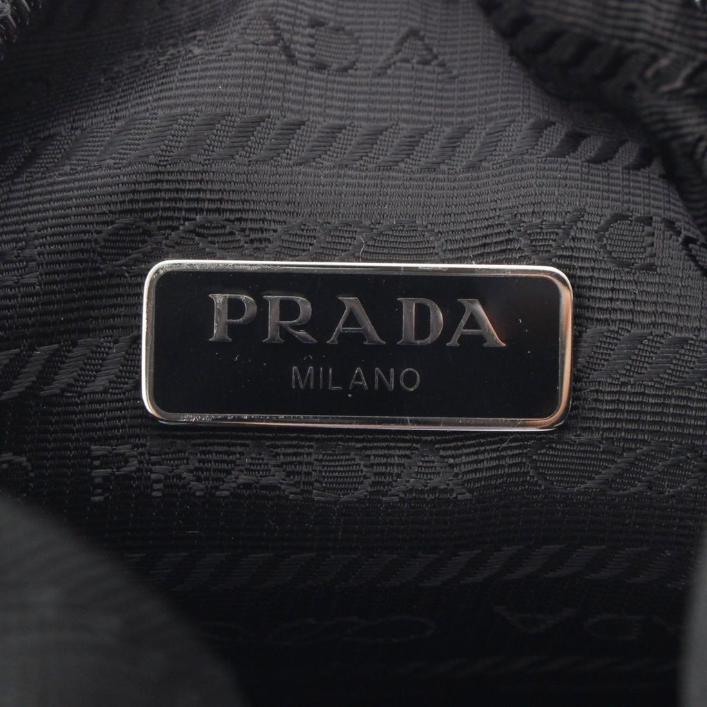 Prada Re Edition Logo Shoulder Bag Black — view 7