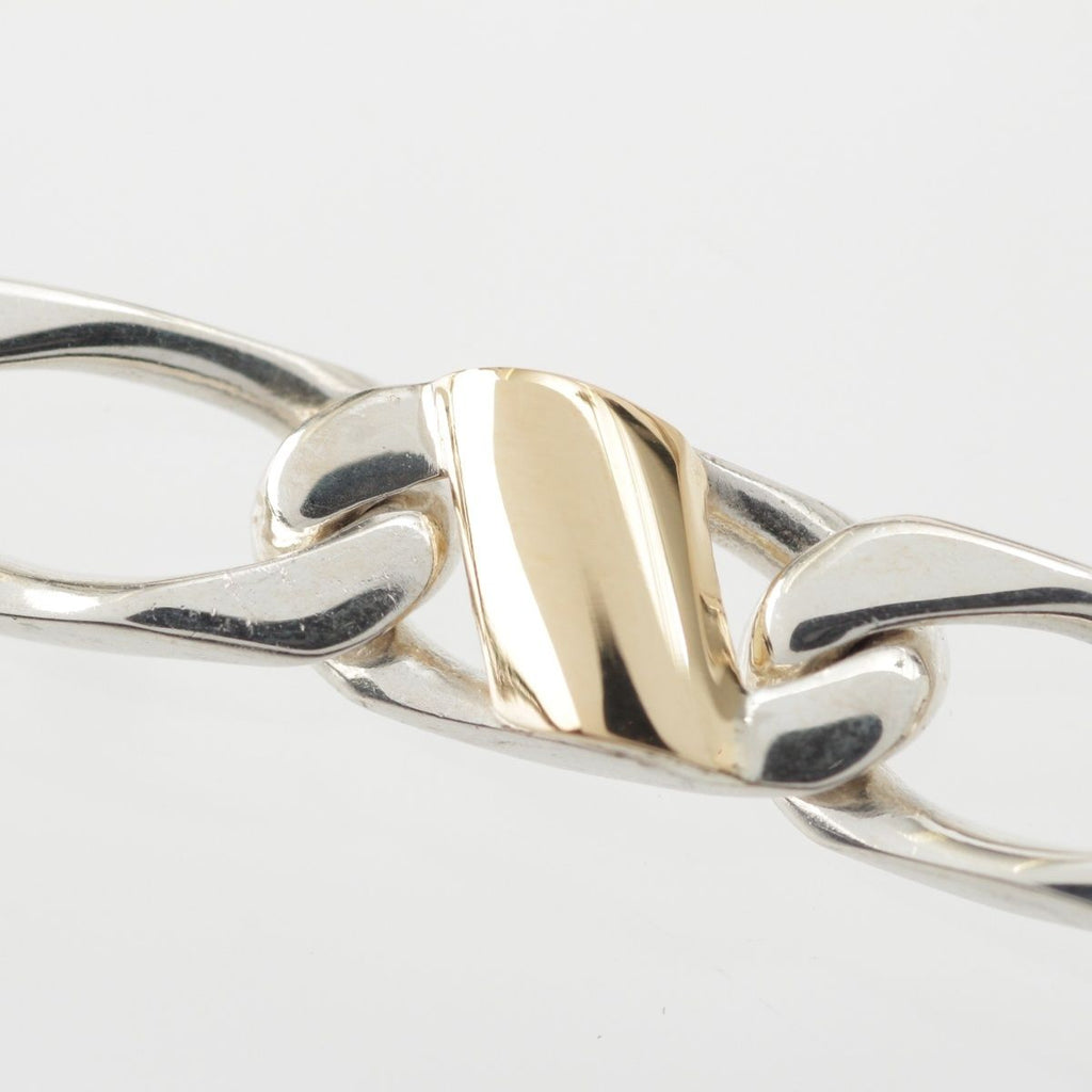 Tiffany & Co Figaro Chain Bracelet 925/750 Silver Gold — view 7