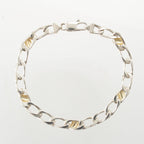 Tiffany & Co Figaro Chain Bracelet 925/750 Silver Gold — view 2