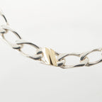 Tiffany & Co Figaro Chain Bracelet 925/750 Silver Gold — view 4