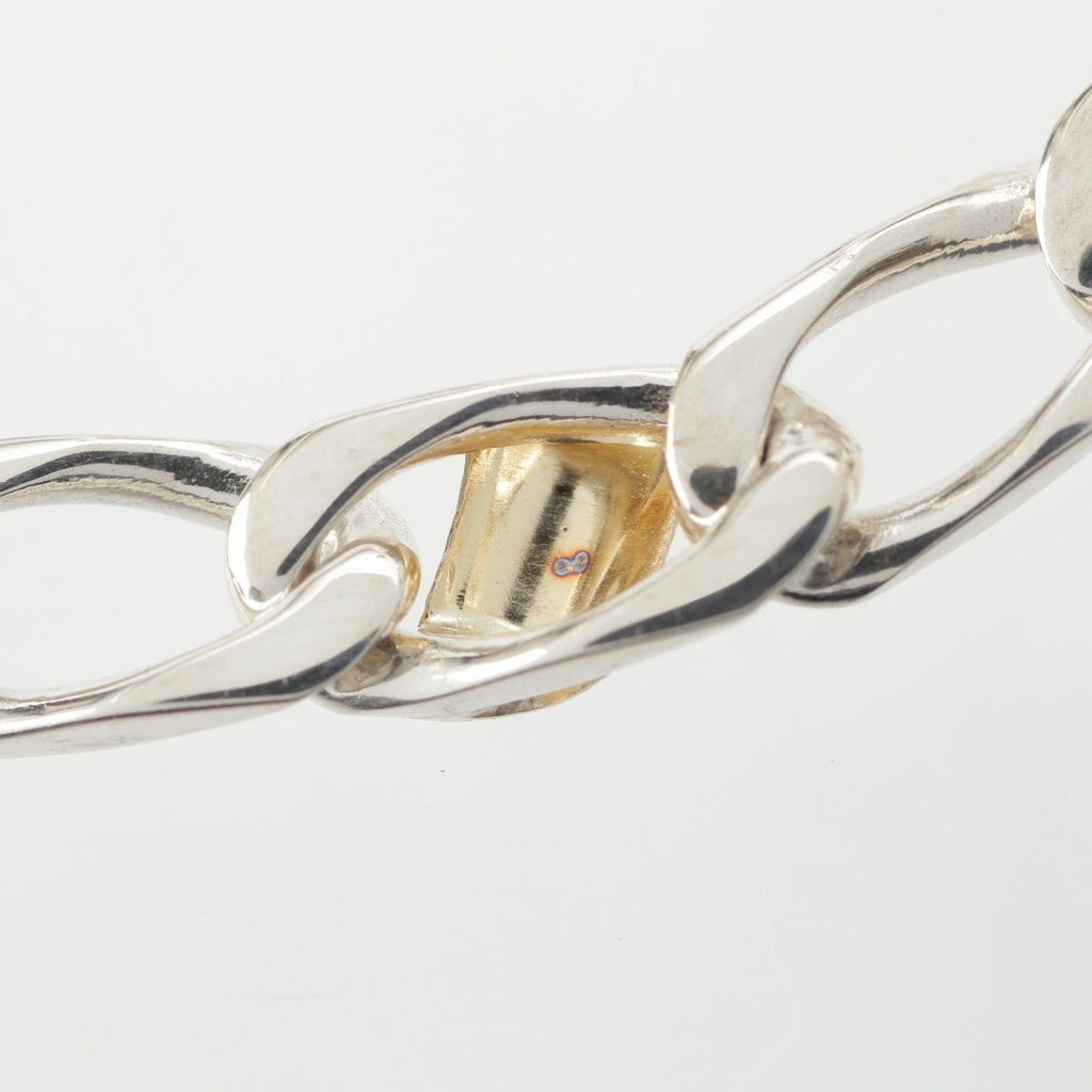 Tiffany & Co Figaro Chain Bracelet 925/750 Silver Gold — view 8