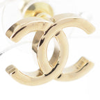 Chanel CC Logo Earrings Gold — view 4