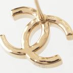Chanel CC Logo Earrings Gold — view 6