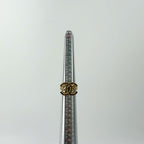 Chanel CC Logo Ornament Wide Ring 13c Gold Plated 13c Vintage — view 7