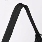 Prada Hobo Nylon Black Triangle Logo Silver — view 5