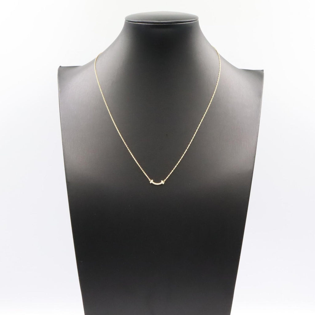 Tiffany & Co Necklace T Smile Mini Diamond 40.5 45.5 cm 18k — view 6