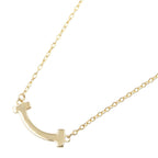 Tiffany & Co Necklace T Smile Mini Diamond 40.5 45.5 cm 18k — view 3