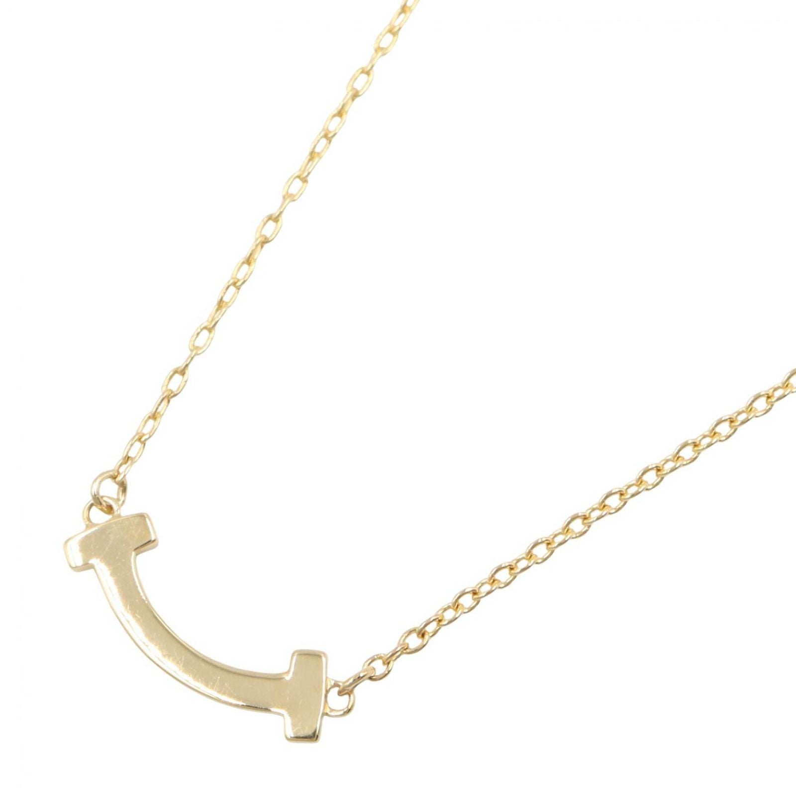 Tiffany & Co Necklace T Smile Mini Diamond 40.5 45.5 cm 18k — view 3